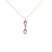Necklace Lucos Woman in Silver Topazio ESCO 761-ROSA - ESCO 761-ROSA